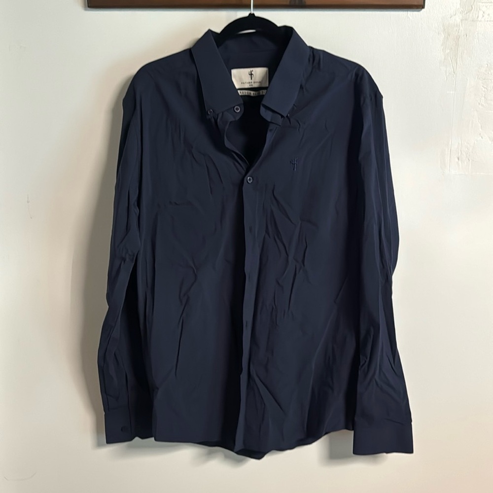 Navy Button up